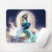 Tapis De Souris Aquarius - Une femme qui verse de l'eau d'un Jug (Avec souris)