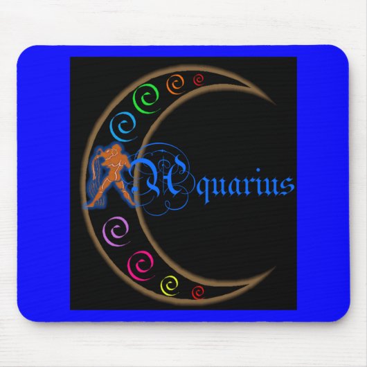 Tapis De Souris Aquarius Zodiac (Devant)