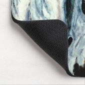 Tapis de souris Arabe blanc de deux chevaux (Coin)