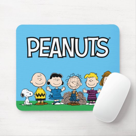 Tapis De Souris Arachides amis dans une rangée (Avec souris)