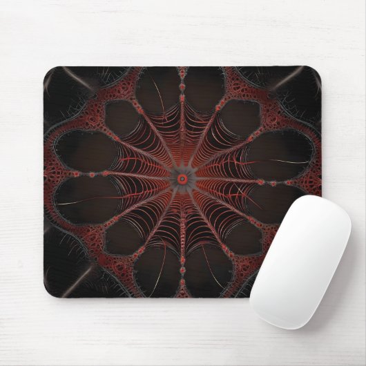 Tapis De Souris Araignée de Redback Fractal Art, (Avec souris)
