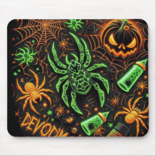 Tapis De Souris Araignée Éclair Vert Souris