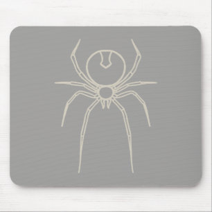 Tapis De Souris Araignée - Gris fantôme et Blanc osseux