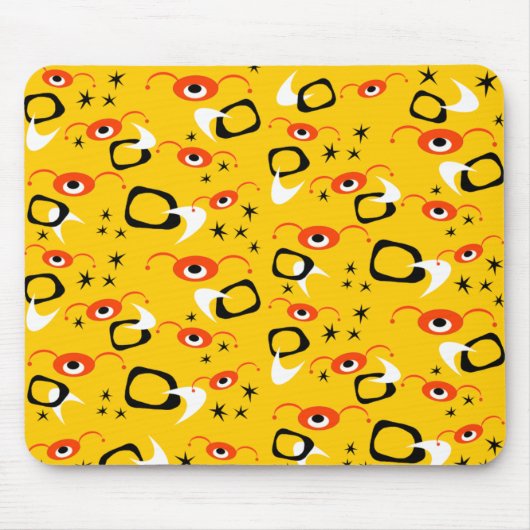 Tapis De Souris Araignées atomiques rétro (Devant)