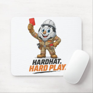 Tapis De Souris Arbitre de football Casque de chantier