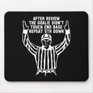 Tapis De Souris Arbitre de football T-shirts drôles pour hommes et