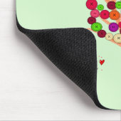 Tapis De Souris Arborescence des boutons orange (Coin)