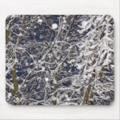 Tapis De Souris Arbre à Blizzard avec Branches couvertes de neige  (Devant)