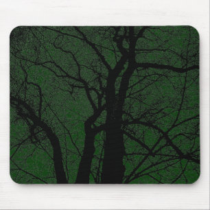 Tapis De Souris Arbre à contraste élevé - Vert foncé