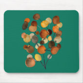 Tapis De Souris Arbre Abstrait brun d'automne (Devant)