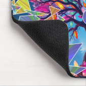 Tapis De Souris Arbre Abstrait Cristal (Coin)
