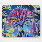 Tapis De Souris Arbre Abstrait Cristal (Devant)