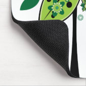 Tapis De Souris Arbre abstrait vert (Coin)