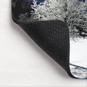 Tapis De Souris Arbre blanc et vue sur la montagne (Coin)