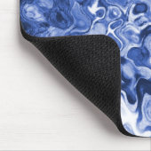 Tapis De Souris Arbre bleu Abstrait (Coin)