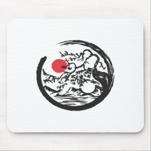 Tapis De Souris Arbre Bonsaï Naturel Yin Yang Qi Gong Yoga Tai Chi