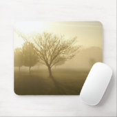 Tapis de souris Arbre Brouillard Doré (Avec souris)