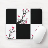 Tapis De Souris arbre cardiaque noir (Avec souris)