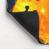 Tapis De Souris Arbre coloré d'amour (Coin)