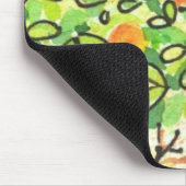 Tapis De Souris Arbre d'agrume peint d'aquarelle dans le pot (Coin)