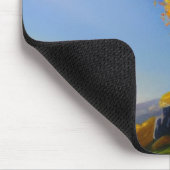 Tapis De Souris Arbre d'automne au bord de l'océan Mousepad (Coin)