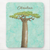 Tapis De Souris Arbre de baobab aquarelle (Devant)
