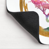 Tapis De Souris Arbre de bonsaïs. Cercle d'Enso de zen. Art (Coin)