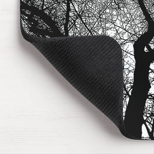 Tapis De Souris Arbre de contraste élevé (Coin)