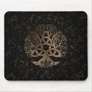 Tapis De Souris Arbre de la vie avec Triquetra sur le motif de