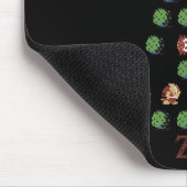 Tapis De Souris Arbre de Noël 8 bits (Coin)