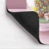 Tapis De Souris Arbre de Noël dans un dôme de verre (Coin)