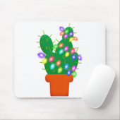 Tapis De Souris arbre de Noël de cactus (Avec souris)