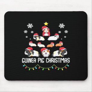 Tapis De Souris Arbre de Noël de cochon de Guinée Amusant Guinée