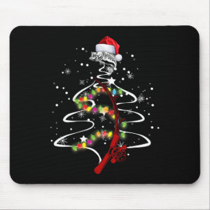 Tapis De Souris Arbre de Noël de pêche cool B Cadeau de pêcheur