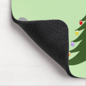 Tapis De Souris Arbre de Noël décorant les écureuils (Coin)