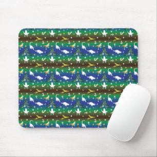 Tapis De Souris Arbre de Noël Dinosaur