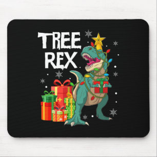 Tapis De Souris Arbre de Noël Dinosaure Pyjama Rex Reptile Hommes