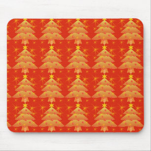 Tapis De Souris arbre de Noël doré, vacances