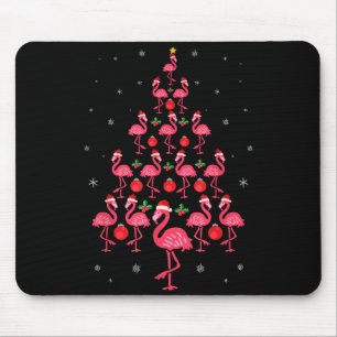 Tapis De Souris Arbre de Noël drôle de flamant rose Nk Cadeau de N