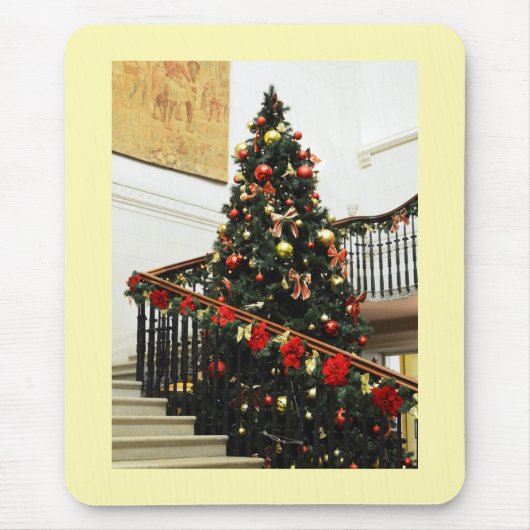 Tapis De Souris Arbre de Noël et décorations (Devant)