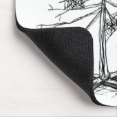 Tapis De Souris Arbre de Noël gothique (Coin)