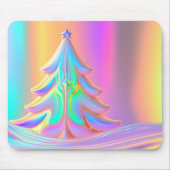 Tapis De Souris Arbre de Noël Iridescente (Devant)