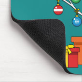 Tapis De Souris Arbre de Noël minimal avec présentation (Coin)