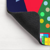 Tapis De Souris Arbre de Noël vert et Draps bleus : (Coin)