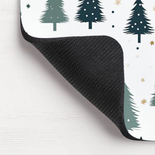 Tapis De Souris Arbre de Noël vert simple (Coin)