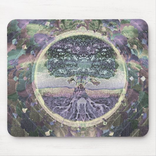 Tapis De Souris Arbre de santé et de prospérité de la vie (Devant)