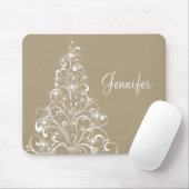 Tapis De Souris Arbre de Vacances Épargné Mousepad, Latte (Avec souris)