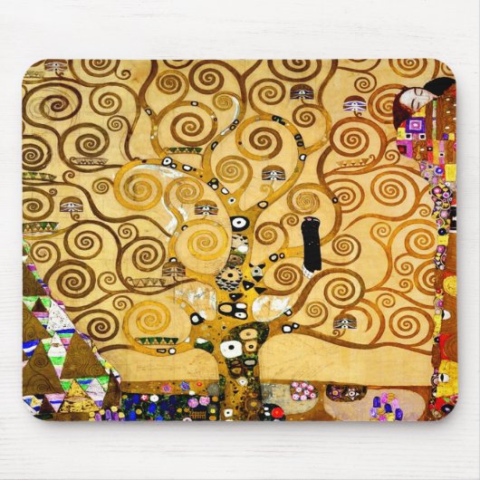 Tapis De Souris Arbre de vie Gustav Klimt Nouveau (Devant)