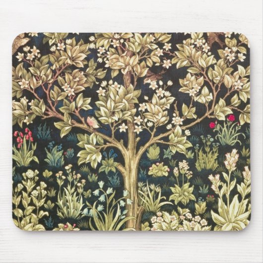 Tapis De Souris Arbre de William Morris de Pre-Raphaelite de cru (Devant)