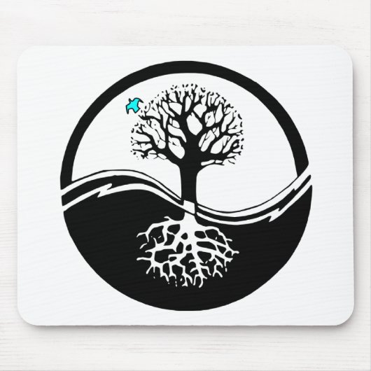 Tapis De Souris Arbre de Yin Yang (Devant)